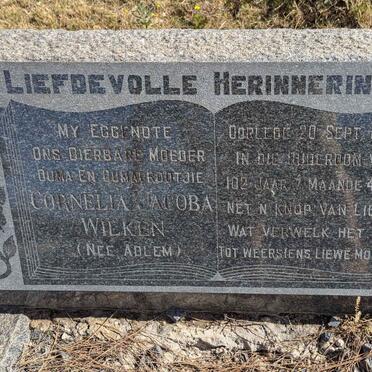 WILKEN Cornelia Jacoba nee ADLEM -1967