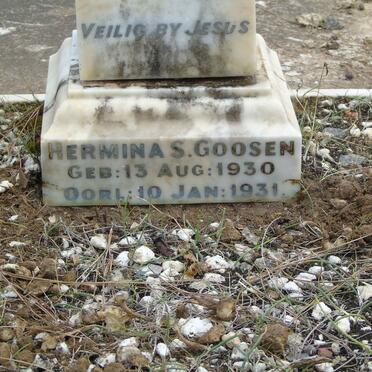 GOOSEN Hermina S. 1930-1931