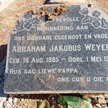 WEYERS Abraham Jakobus 1885-1963