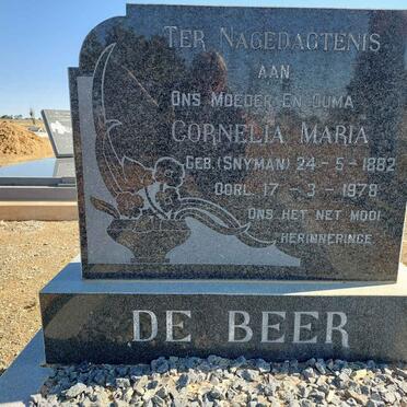 BEER Cornelia Maria, de nee SNYMAN 1882-1978