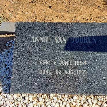 VUUREN Annie, van 1894-1971