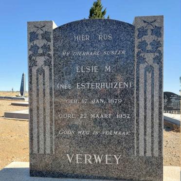 VERWEY Elsie M. nee ESTERHUIZEN 1879-1957