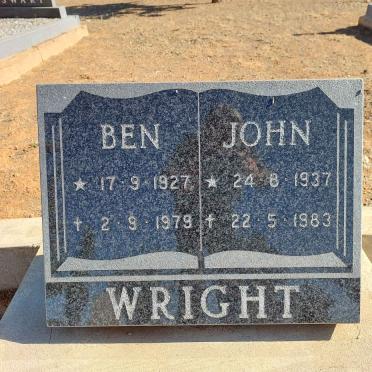 WRIGHT Ben 1927-1979 :: WRIGHT John 1937-1983