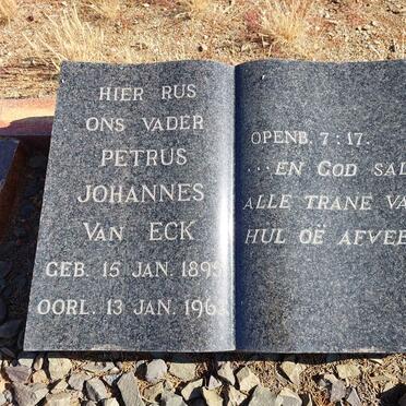 ECK Petrus Johannes, van 1895-1962