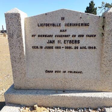 EYBERS Jan H. 1910-1949