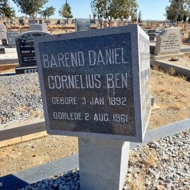 ? Barend Daniel Cornelius 1892-1961 &amp; Johanna Ewaldina Jacoba THERON 1896-1880