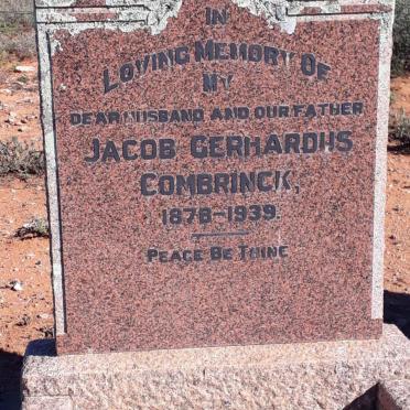 COMBRINCK Jacob Gerhardus 1878-1939