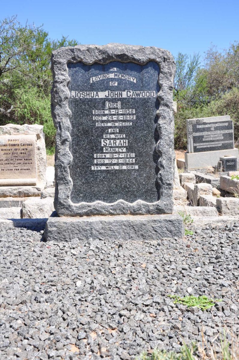 CAWOOD Joshua John 1858-1942 & Sarah MANLEY 1861-1944