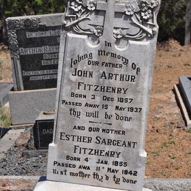 FITZHENRY John Arthur 1857-1937 &amp; Esther Sargeant 1855-1942