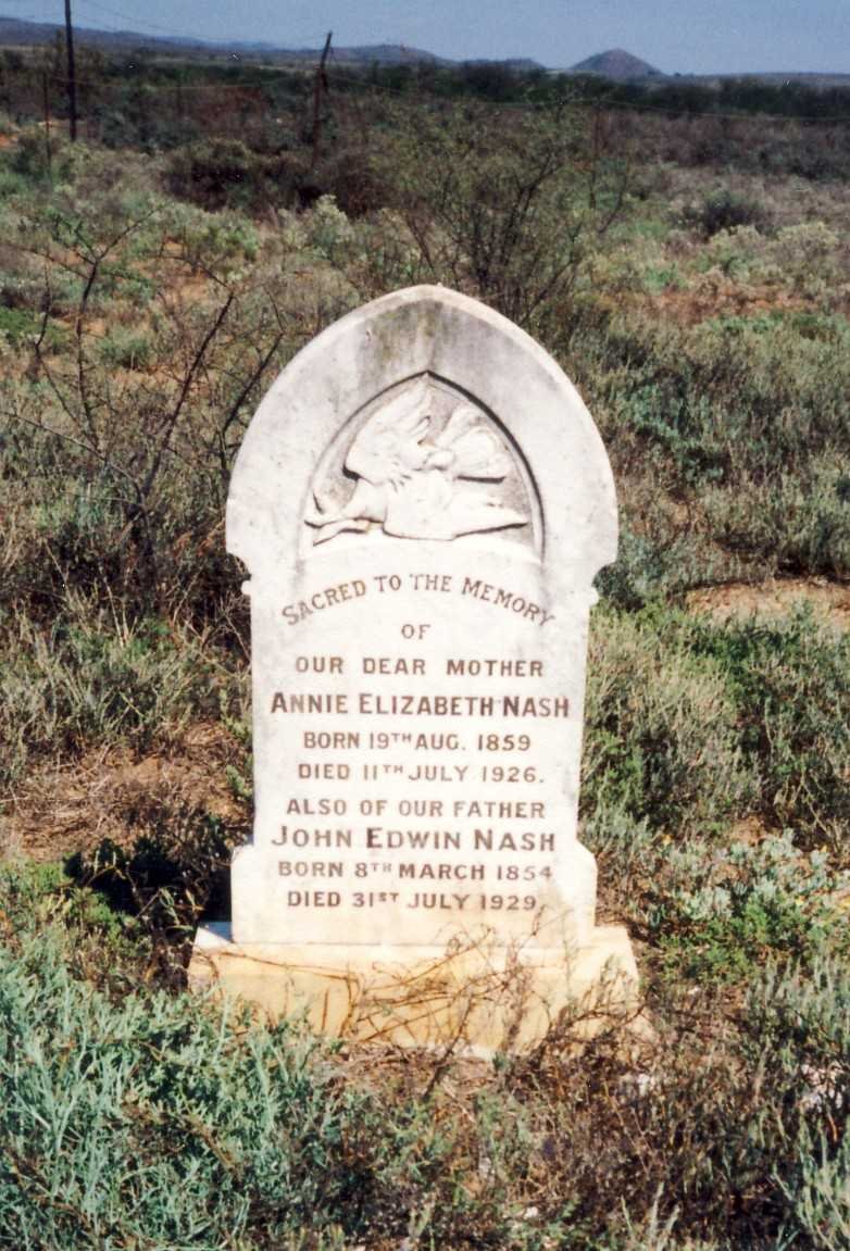 NASH John Edwin 1854-1929 & Annie Elizabeth 1859-1926