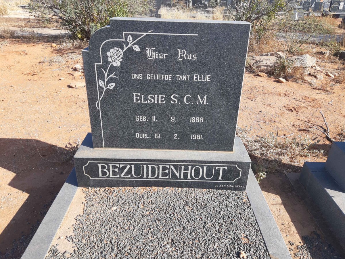 BEZUIDENHOUT Elsie S.C.M. 1888-1981