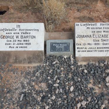 BARTON George W. 1880-1960 &amp; Johanna Elizabeth SMITH 1891-1938 :: BARTON Peter Henry 1924-2020