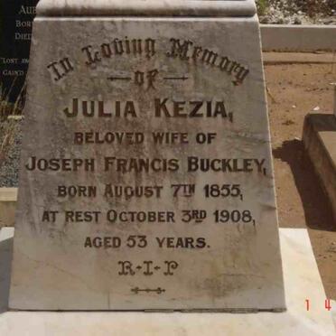BUCKLEY Julia Kezia 1855-1908