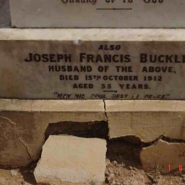 BUCKLEY Joseph Francis -1912