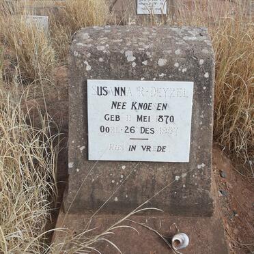 DEYZEL Susanna R. nee KNOESEN 1870-1957