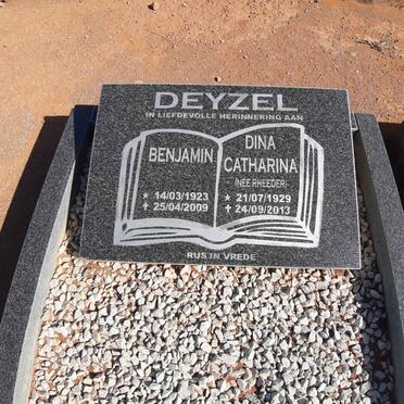 DEYZEL Benjamin 1923-2009 &amp; Dina Catharina RHEEDER 1929-2013