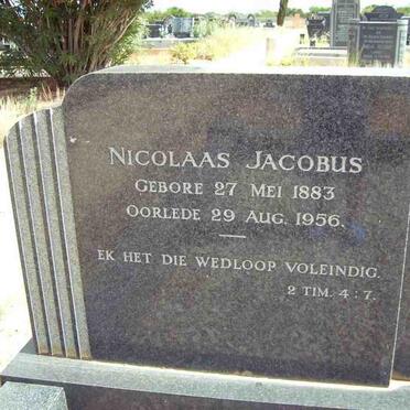 DORFLING Nicolaas Jacobus 1883-1956