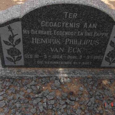 ECK Hendrik Phillipus, van 1904-1963