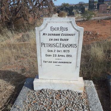 ERASMUS Petrus G. 1875-1951