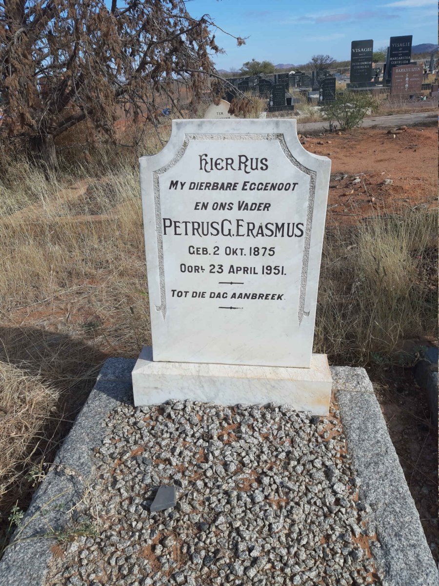 ERASMUS Petrus G. 1875-1951
