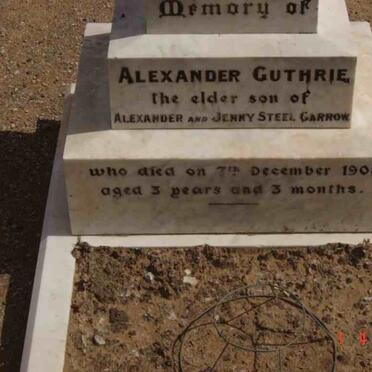 GARROW Alexander Guthrie -1908