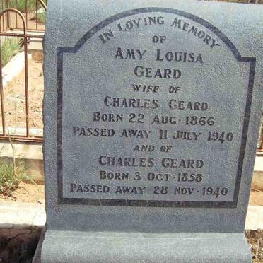 GEARD Charles 1858-1940 &amp; Amy Louisa 1866-1940