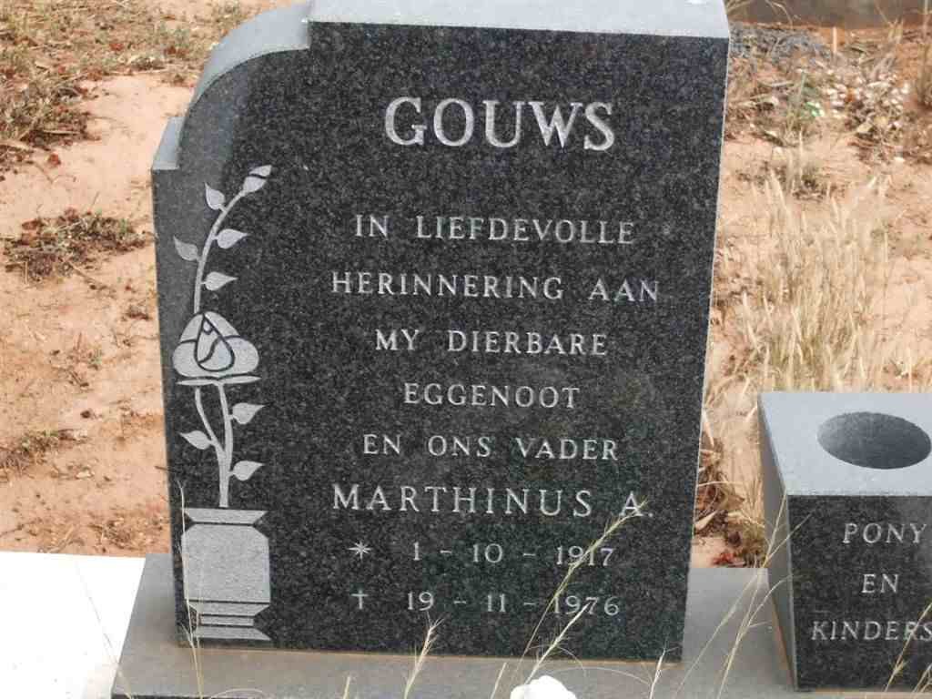 GOUWS Marthinus A.1917-1976