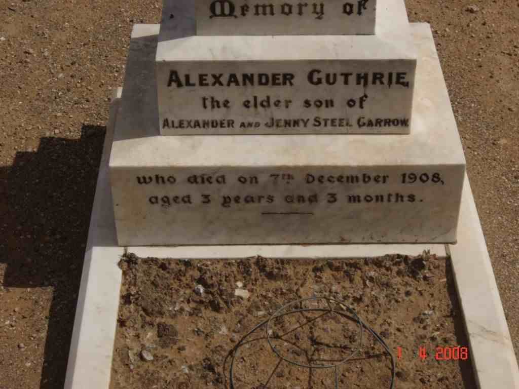 GARROW Alexander Guthrie -1908