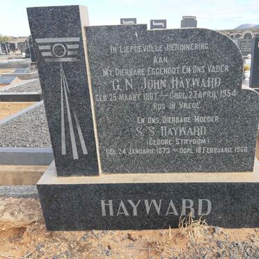 HAYWARD G.N. John 1867-1954 &amp; S.S. STRYDOM 1873-1960