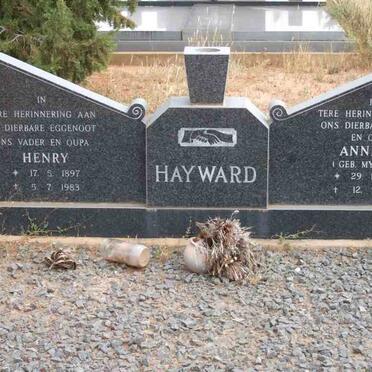 HAYWARD Henry 1897-1983 &amp; Annie D. MYBURGH 1900-1988