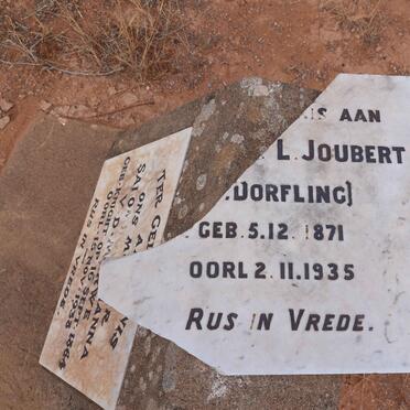 JOUBERT ?.L. nee DORFLING 1871-1935