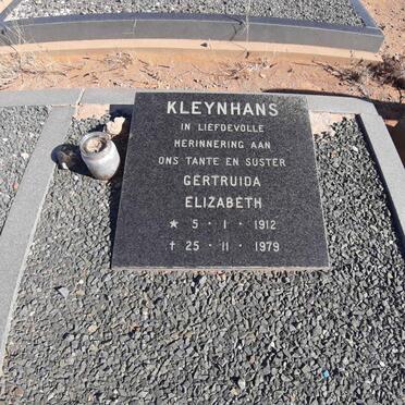 KLEYNHANS Gertruida Elizabeth 1912-1979