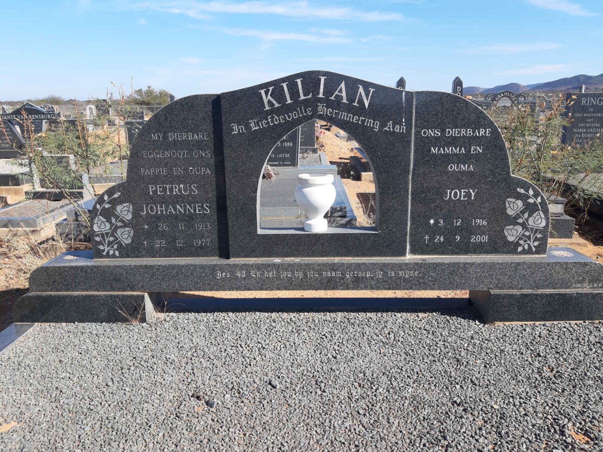 KILIAN Petrus Johannes 1913-1977 &amp; Joey 1916-2001