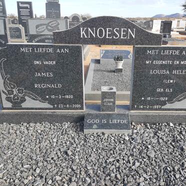 KNOESEN James Reginald 1920-2005 &amp; Louisa Helena ELS 1929-1997