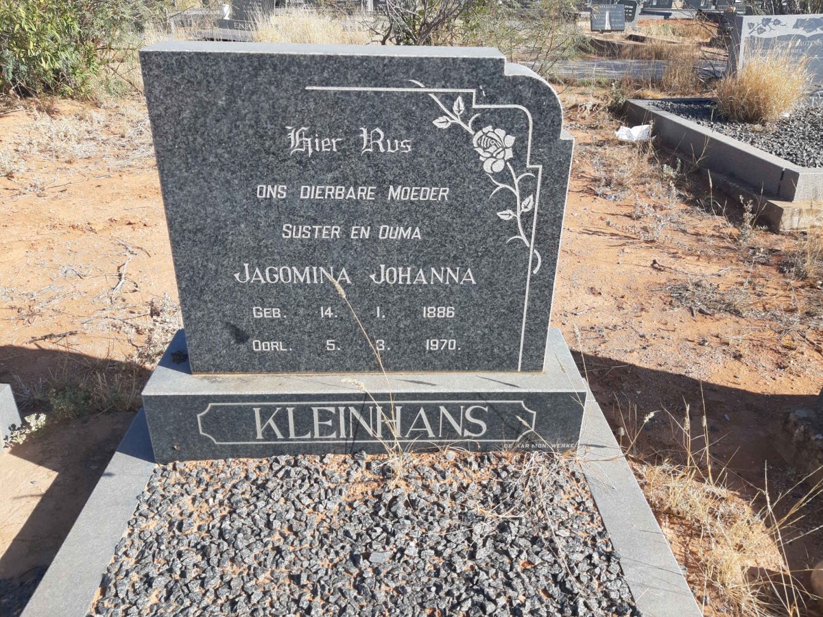 KLEINHANS Jacomina Johanna 1886-1970