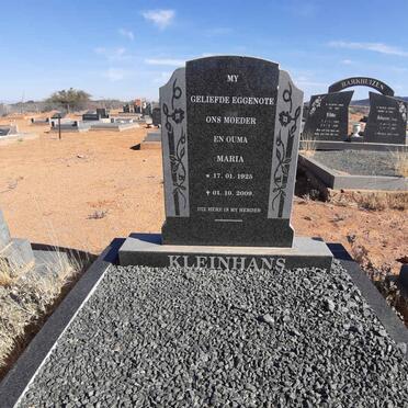 KLEINHANS Maria 1925-2009