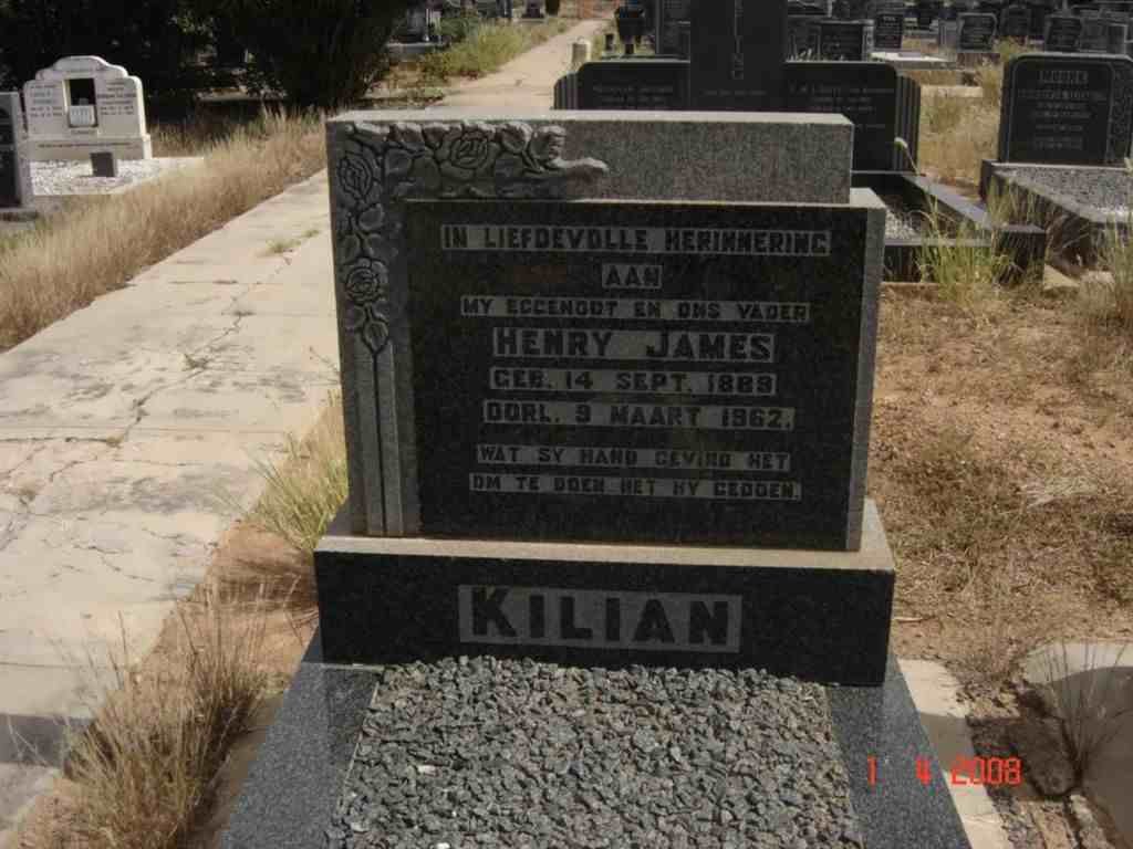 KILIAN Henry James 1889-1962