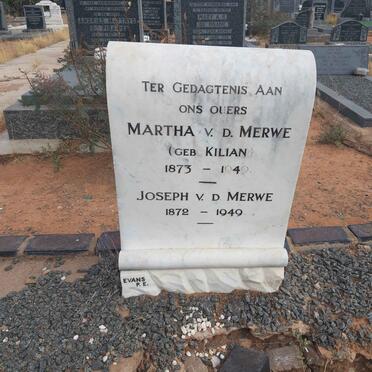 MERWE Joseph, v.d. 1872-1949 &amp; Martha KILIAN 1873-1959
