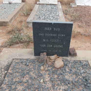 MERWE M.E., van der