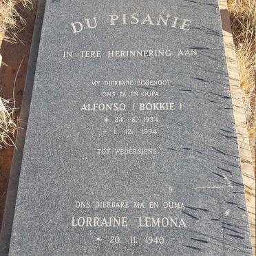 PISANIE Alfonso, du 1934-1994 &amp; Lorraine Lemona 1940-