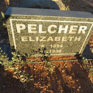 PELCHER Elizabeth 1894-1930