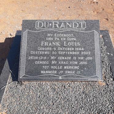 RANDT Frank Louis, du 1944-2002