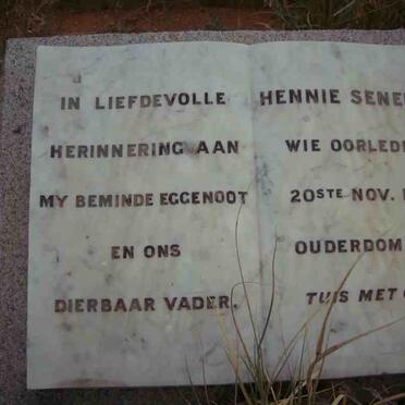 SENEKAL Hennie -1916