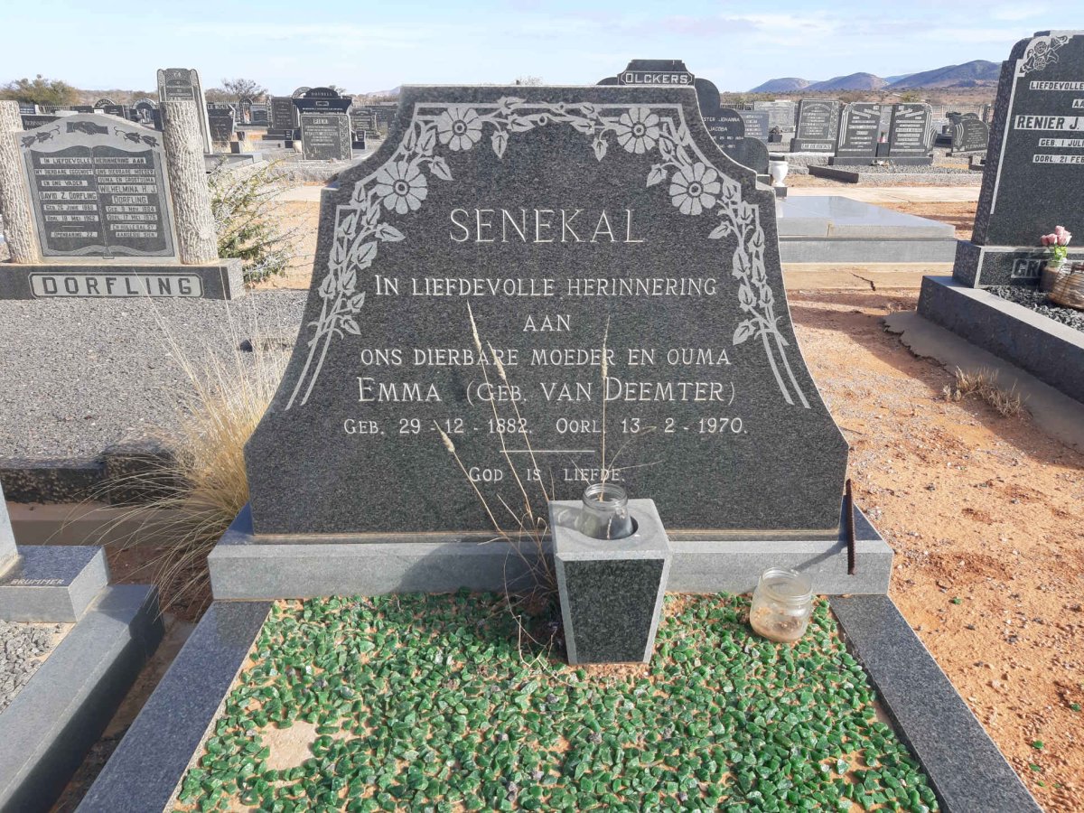 SENEKAL Emma nee VAN DEEMTER 1882-1970