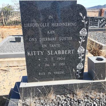SLABBERT Kitty 1904-1981