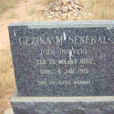 SENEKAL Gezina M. nee DREYER 1882-1915