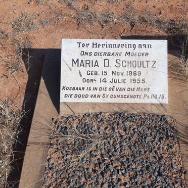 SCHOULTZ Maria D. 1869-1955