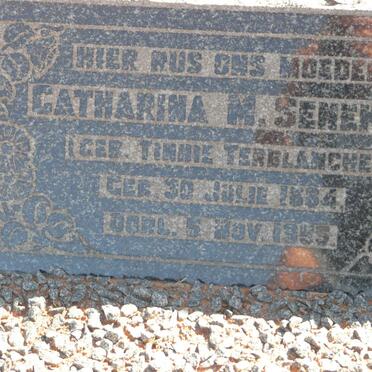 SENEKAL Catharina M. nee TERBLANCHE 1884-1955