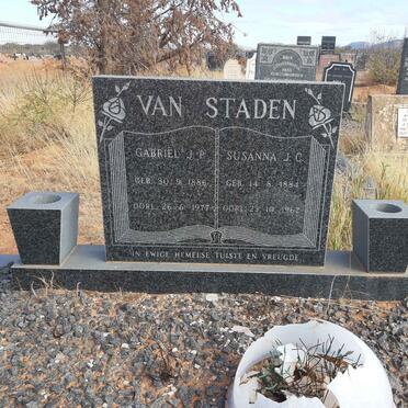 STADEN Gabriel J.P., van 1886-1977 &amp; Susanna J.C. 1884-1962