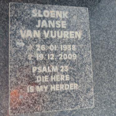 VUUREN Sloenk, Janse van 1938-2009